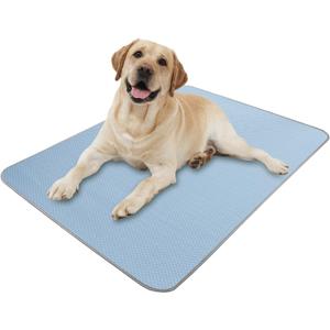 Buvlnee Summer Dog Cooling Mat Washable Ice Silk Self Cool Pad for Small Medium Large Dogs and Cats, Pet Sleeping Pad for Crate, Bed, Indoor & Outdoor Floor, Car Seats