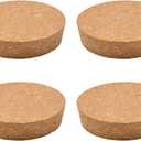 INCREWAY Tapered Cork Stoppers, 4PCS Conical Wooden Wine Bottle Stopper Cork Plugs Replacement Corks for Wine Bottle Glass Bottle Jars, 91 * 85 * 20mm