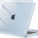 MOSISO Compatible with MacBook Air 13 inch Case 2025 2024 2023 2022 Release M4 A3240 M3 A3113 M2 A2681, Protective Plastic Hard Shell Cover Compatible with MacBook Air 13.6 inch Case, Crystal Sky Blue