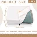 3 Pieces Cotton Sweater Storage Bag Cashmere Storage Bags Breathable Clothes Storage For Woolen Cashmere Sweaters Cashmere Merino Wool