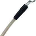 The Stop Shop Universal Braided Stainless Brake Hoses, 18 Inches Long with 10mm Banjo Hole and 3/8"-24 Female End, (Does Not Include Hardware) Made in USA