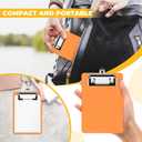 9 Colors Small Clipboards, 4 x 6 Inch Colored Plastic Clip Board with Pen Holder Retaining Clips, A6 Waterproof Mini Clipboard for Nurses Classroom Office Restaurant (9 Color)