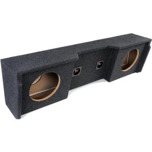 Bbox Dual Sealed 10 Inch Subwoofer Enclosure - Accu-Tuned Subwoofer Box Improves Audio Quality, Sound & Bass - Fits 1999-2007 Chevrolet/GMC Silverado/Sierra Extended Cab,Charcoal