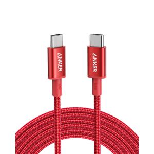 Anker USB C to USB C Cable, Type-C Charging Cord Fast Charge(10FT,100W), for iPhone 17 Series, MacBook and More(Red)