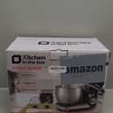 Kitchen in the box Stand Mixer,3.2Qt Mini Electric Food Mixer,6 Speeds Portable Lightweight Kitchen Mixer for Daily Use with Egg Whisk,Dough Hook,Flat Beater (White)