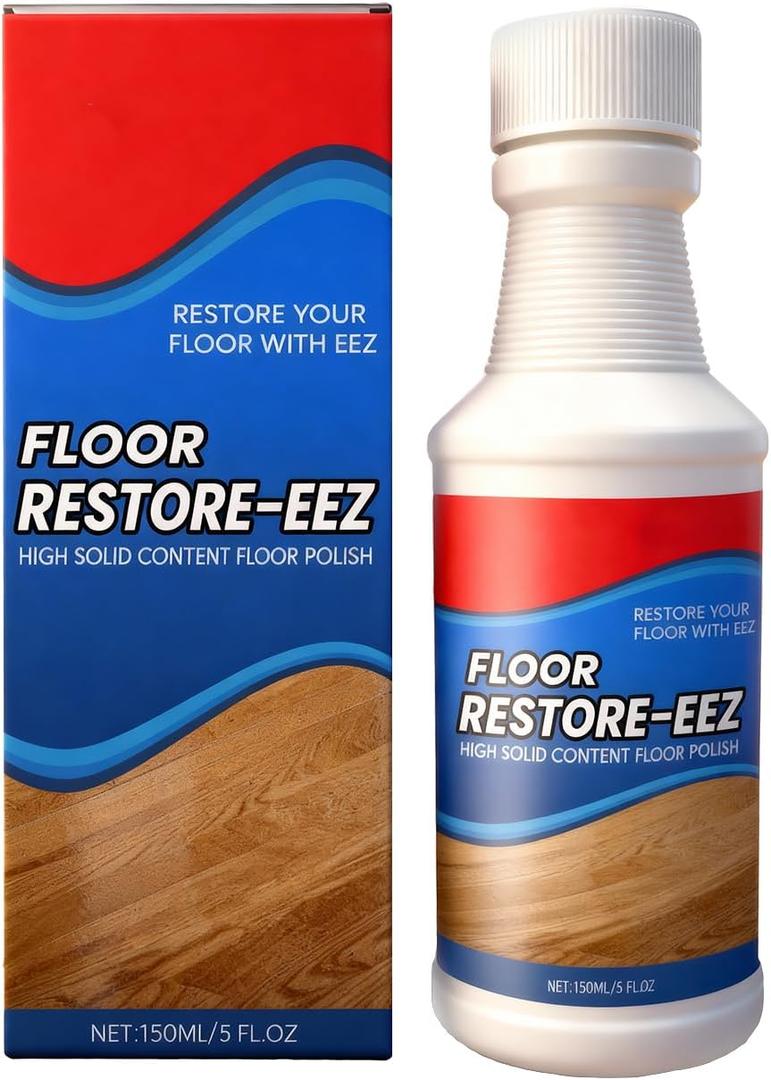 150ML Floor Restore Polish, Protective Wood & Laminate Floor Care, Scratch & Wear Reducer, Renews Gloss for Hardwood Floors 2 Pcs