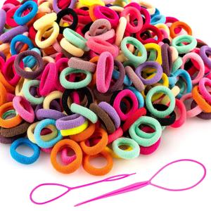 360 Pcs Baby Hair Ties, Small No Damage Elastic Hair Bands for Toddlers, Little Girls and Kids, Soft Ponytail Holders, Baby Hair Accessories(20 Colors)