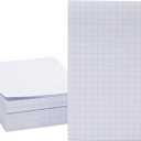 Grid Paper Sticky Notes, 50 Sheets Writing Notepad (4 x 6 in, 6 Pack)
