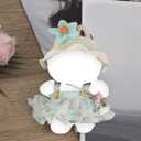 6 x Doll Clothes Set, Kawaii Outfits for 17cm Plush Dolls Accessories Supplies Summer Dress Fashion Cute Skirt Clothing with Straw Hat Water Bottle for Display & Collectors