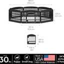 IRIS USA 24" Dog Playpen 8-Panel Pet Exercise Pen with Door Gate 83.5x83.5x24 Puppy Play Pen Indoor Outdoor Plastic Foldable Portable Pet Fence for Small Medium Dogs Puppies Multiple Pets Black