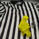 Syhood Referee Shirt Costume Men Women, Whistle Black and White Striped Football Soccer Official Ref Shirt Jersey Halloween (XX-Large)