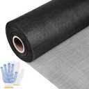 Black 304 Stainless Steel Screen Mesh Roll 39IN x 98FT, Heavy Duty Window Screen Replacement, 20 Mesh Metal Window Screen for Patio Porch Door, Pet Resistant Screen Mesh