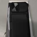 BXYJY for iPhone 17 Case Wallet with Screen Protector (Tempered Glass), Card Holder (45 Cards), Slide Camera Cover, Military Grade Drop, Heavy Duty Men Women Shockproof Case for iPhone 17, Black