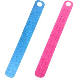 (2PCS) Thaw Belt, Silicone Sink Defrosting Belt with Super Suction, Faster & Safer Thawing for Frozen Meat, Fruits, and Vegetables, No Heat Required, Thaws in Minutes Instead of Hours (Blue & Pink)