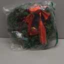 DiliComing 16-Inch Pre-Lit Winter Wreath - Large Christmas Door Wreath, Front Door & Window Decorations (Led Red)