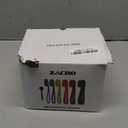 Zacro Resistance Bands, 6 Resistance Levels Pull Up Assistance Bands, Exercise Bands for Men&Women, Heavy Duty Resistance Band Set with Door Anchor, for Working Out, Muscle Training, Physical Therapy (Green+Red+Orange+Yellow+Cyan+Purple)