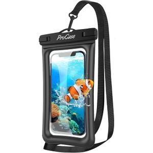 ProCase 1 Pack Floating Waterproof Phone Pouch Up to 7", IPX8 Floatable Underwater Phone Case Dry Bag for iPhone 17/Air 16 15 14 13 12 11 Pro Max Xs Max XR X 8 7 Plus SE/Galaxy S24 S23 S22  ProCase 1 Pack Floating Waterproof Phone Pouch Up to 7", IPX8 Floatable Underwater Phone Case Dry Bag for iPhone 17/Air 16 15 14 13 12 11 Pro Max Xs Max XR X 8 7 Plus SE/Galaxy S24 S23 S22