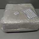 Round Pouf Ottoman Stuffed Velvet Floor Pouf Footrest,Foot Stool, Bean Bag Floor Chair for Bed Room Living Room Accent Seat 20x12inches with Filler Ivory