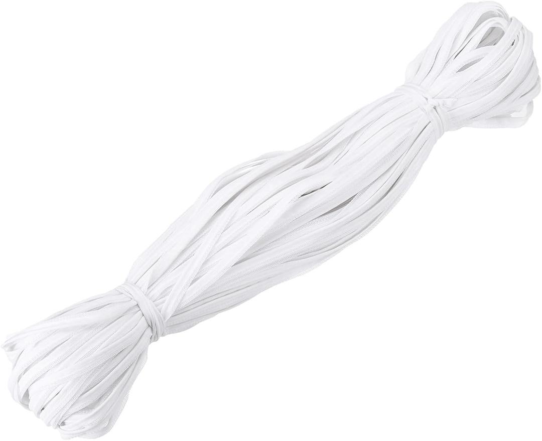 PATIKIL Reflective Piping Fabric Strip 109 Yds/100 Meters, Edging Braid Trim Sew on High Visibility Piping Tape for Clothing Bag, White