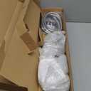 Handheld Showerhead & Rain Shower Combo for Easy Reach, 27.5" Drill-free Stainless Steel Slide Bar, 5of 5-setting Handheld Shower and Showerhead, with 5ft Hose -Brush Nickel