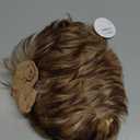 SEVENCOLORS Short Pixie Cut Wigs for White Women Mixed Blonde Short Wigs with Brown Roots Synthetic Natural Hair Wigs for Women