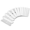 Bates Single Edge Razor Blades, 100 Pack, Stainless Steel Straight Edge Razor Blades