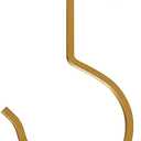 Self Adhesive Banana Hook Under Cabinet Foldable Banana Hanger Metal Under Counter Banana Hook to Keep Bananas Fresh Banana Holder for Kitchen RV Space Saving, Golden
