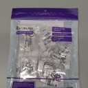 VCE UL Listed 10Gbps Cat6 Keystone Jack Insert 25-Pack, 90 Degree Punch Down RJ45 Keystone Jack Adapter Slim Profile for Patch Panel and Wall Plate