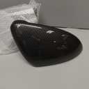 1 Pair Black Rearview Mirror Cover Left Right Side Mirror Covers Caps for VW Golf MK7 7.5 GTI 7 Golf 7 R (Carbon Fiber)