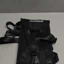 Airplane Foot Hammock, No Collapse Foot Rest for Plane Travel with Extended Adjustment Strap, Portable Desk Foot Hammock with Thickened Foam, Foot Sling Travel Essentials to Relax Your Feet (1 Pc Black)