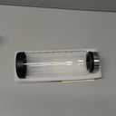 15 oz Large Salt Pepper Shakers with Adjustable Outlet Holes Clear Glass Shaker Bottles Spice Seasoning Cans for Kitchen Decor and Home Restaurant BBQ Camping Farmhouse Kitchen Accessories (450 ml) (450ML(2.56*8 IN))