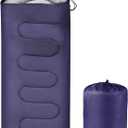 OBTANIM Sleeping Bags Portable Waterproof Camping Sleeping Bag for Adults Kids 4 Seasons Cold Weather or Warm Backpacking Hiking Mountaineering Indoor Outdoor Use (Dark Blue)