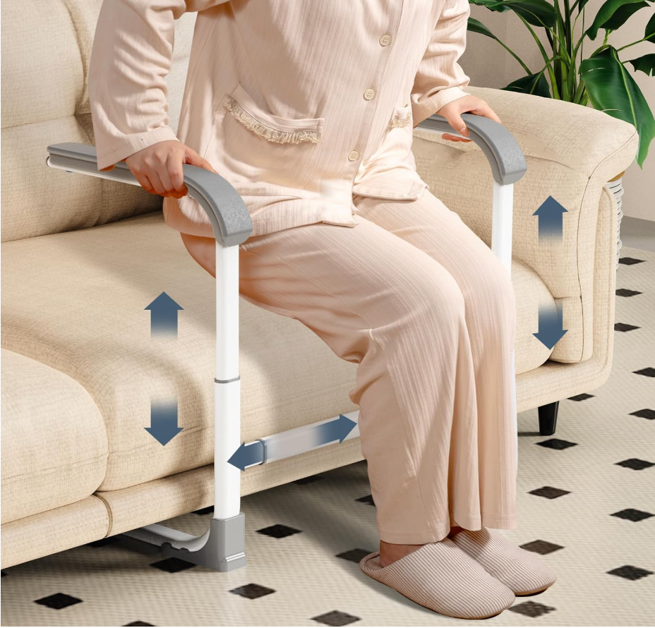Couch Stand Assist for Elderly, Adjustable Chair Assist for Elderly Sit to Stand, Heavy-Duty Senior Lifting Devices & Standing Aids for Seniors, 400lbs Capacity, White