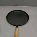 10 inch Cast Iron Crepe Pan, Cast Iron Tawa Dosa Tortilla Pan, Flat Skillet for Roti Dosa Comale
