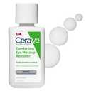 CeraVe Eye Makeup Remover with Hyaluronic Acid and Ceramides, Waterproof, NonComedogenic, Fragrance Free, NonGreasy & Ophthalmologist Tested, 4 Ounces