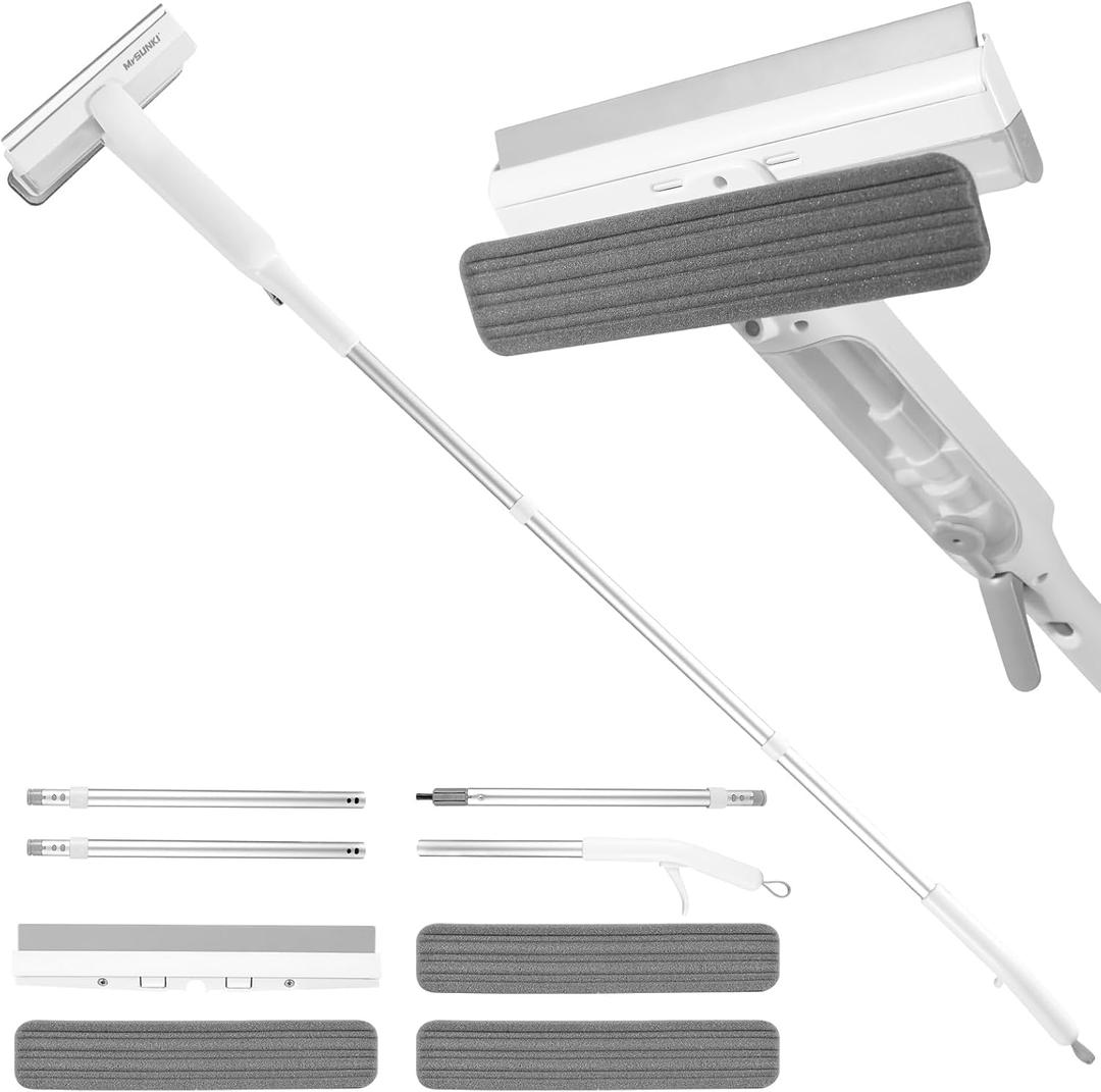 Squeegee Window Cleaner 2 in 1 Window Cleaning Tool Kit with Sewage Recycling Function, Window Washing Equipment for Indoor/Outdoor Window and Car Glass