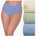 Bali Women's Pack, Lux Cotton Essentials Brief Underwear, Moisture-Wicking, 3-Pack S