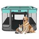 Paw Ballet Foldable Pet Kitten Playpen, Upgrade Waterproof Portable Dog Cat Playpen Kennel Tent for Small Cat Dog, Retractable Shade Cover, Indoor Outdoor Use for Small Pet.