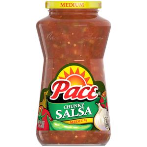 Pace 16oz Medium Chunky Salsa 12 Pack BB 2/2/26
