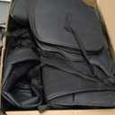 AOMSAZTO Car Seat Covers Full Set Fit for Dodge RAM 2002-2025 2026 1500 2500 3500 Truck Pickup Crew Quad Cab with Curved Bench, Black