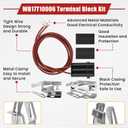 WB30M1 WB30M2 Stove Coils for Electric Stove Electric Stove Burner Elements Replacement & 4 Pack WB17T10006 Terminal Block Kit Compatible With G-E Hot-point Electric Range Burner Set By Fetechmate
