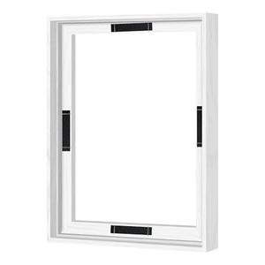 Abtgt 11x14 Canvas Floating Frame with 0.9" Deep, White Floater Frame for Canvas Paintings with Adhesive, Vertical or Horizontal Wall Art frame for Prints Oil Painting Diamond Decor, 1 Pack