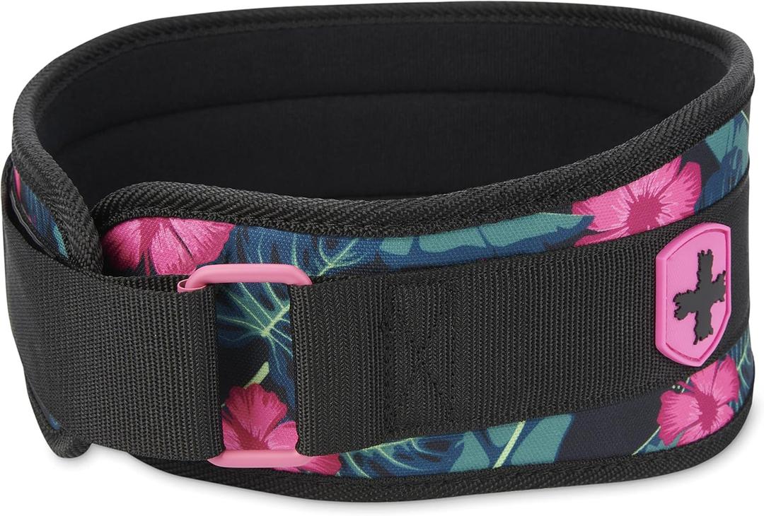 Harbinger Weightlifting Belt, Foam, 4.5" Width, Pink, X-Small - X-Large