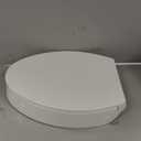 ELONGATED toilet seat risers for seniors, Slow Close, Elevated toilet seat, Heavy Duty, Never Loosen, Raised toilet seat elongated bowl, White(18.5)