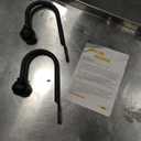 Hion Curtain Holdbacks Black 2pcs, Curtain Tiebacks Wall Mounted Hooks