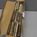 N9R 300PCS Gold Plastic Silverware, Heavy Duty Gold Plastic Cutlery Set Disposable Flatware Dinnerware, 100 Forks, 100 Spoons, 100 Knives, Perfect for Party, Wedding and Daily Use