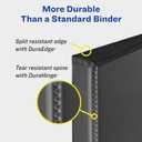 Avery Heavy-Duty View 3 Ring Binder, 3" One Touch Slant Rings, White, Perfect Trading Card Binder (79793)