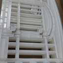 IRIS USA 24" Dog Playpen 6-Panel Pet Exercise Pen with Door Gate 61x61x24 Puppy Play Pen Indoor Outdoor Plastic Heavy Duty Foldable Portable Pet Fence for Small Medium Dogs Puppies Multiple Pets White