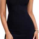 EYNMIN Summer Mini Dress Sleeveless Sweetheart Neckline A Line Short Going Out Dresses for Women 2025, S