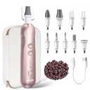 Manicure Pedicure Kit with Case, Professional Nail Grinder for Senior Thick Toenail, Cordless Electric Nail File, 5 Speeds Pedicure Tools for feet Callus Remover, Nail Drill for Women Hand Feet Care